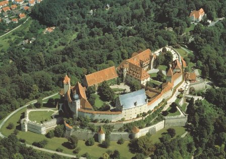 Aerial view of the Coburg "Veste" Fortress